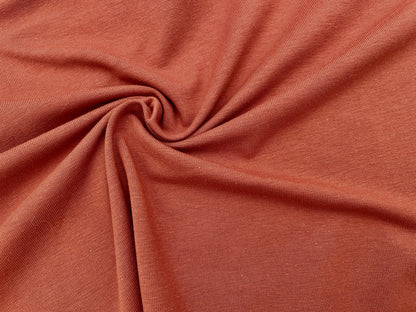 Premium Jersey Bio Baumwolle Rost (850) Reststück 80cm x 150cm