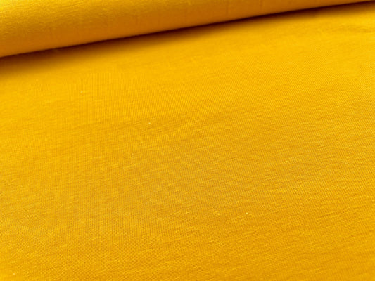Premium Jersey Bio Baumwolle Senfgelb 260