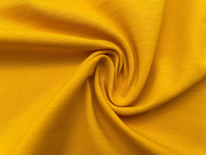Premium Jersey Bio Baumwolle Senfgelb 260