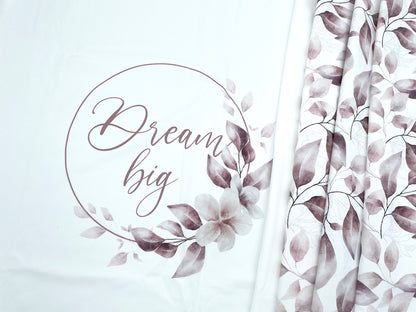 Premium Jersey Panel "Dream Big" 100cm x 160cm