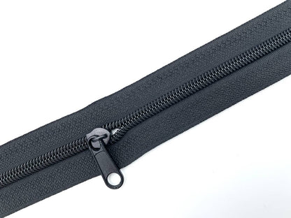 1 Meter Reißverschluss Schwarz
