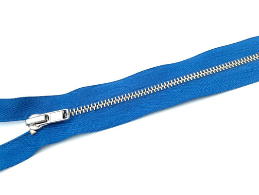 Metall Reißverschluss 60cm Kobaltblau