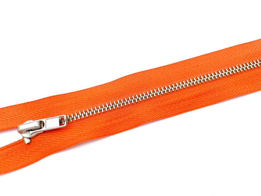 Metall Reißverschluss 60cm Orange