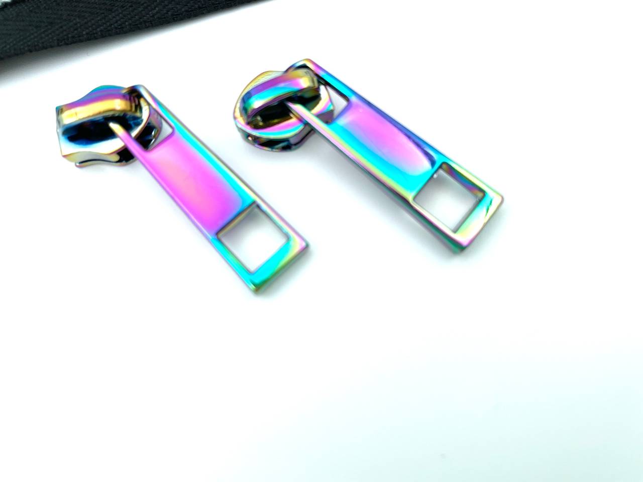 1 Meter Reißverschluss Schwarz Multicolor