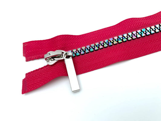 Jacken Reißverschluss 80cm Rot Multicolor