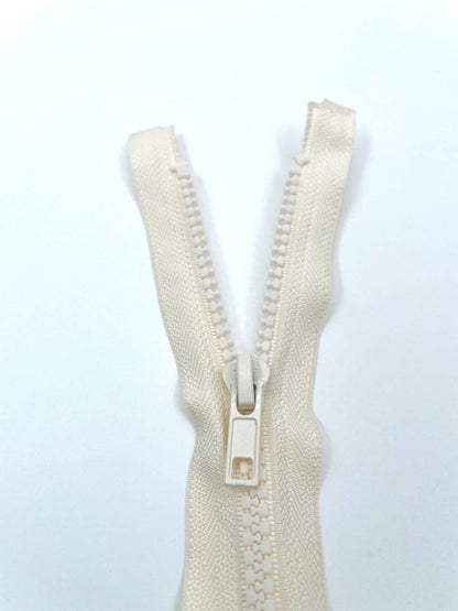 Jacken Reißverschluss 40cm Creme Weiß