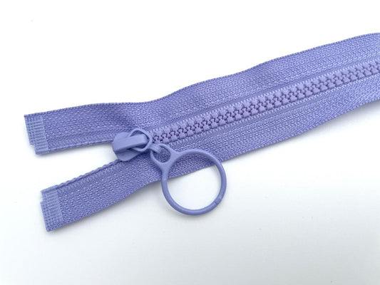 Jacken Reißverschluss mit Ringzipper 50cm Flieder