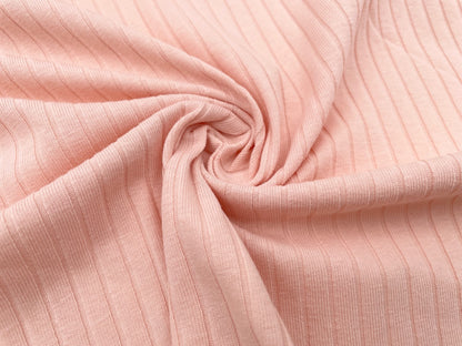 Rippenjersey Lachsrosa