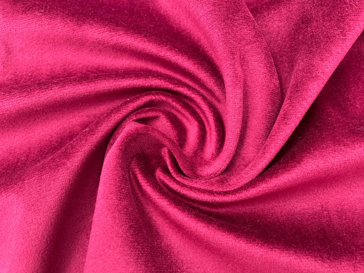 Dekostoff Samt Rot Zuschnitt 70cm x 150cm