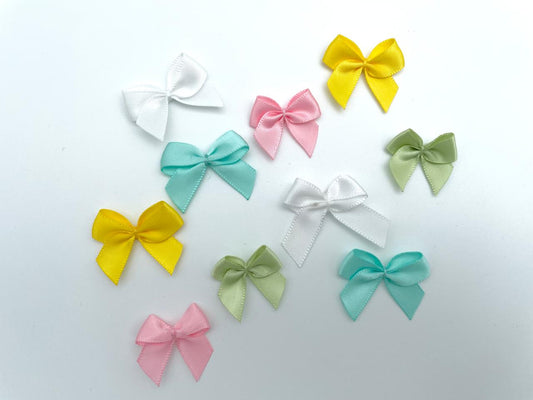 Satin Schleifen zum Annähen "Spring Mix 2"
