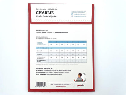 Pattydoo Schnittmuster Kinder Softshell Jacke "Charlie"