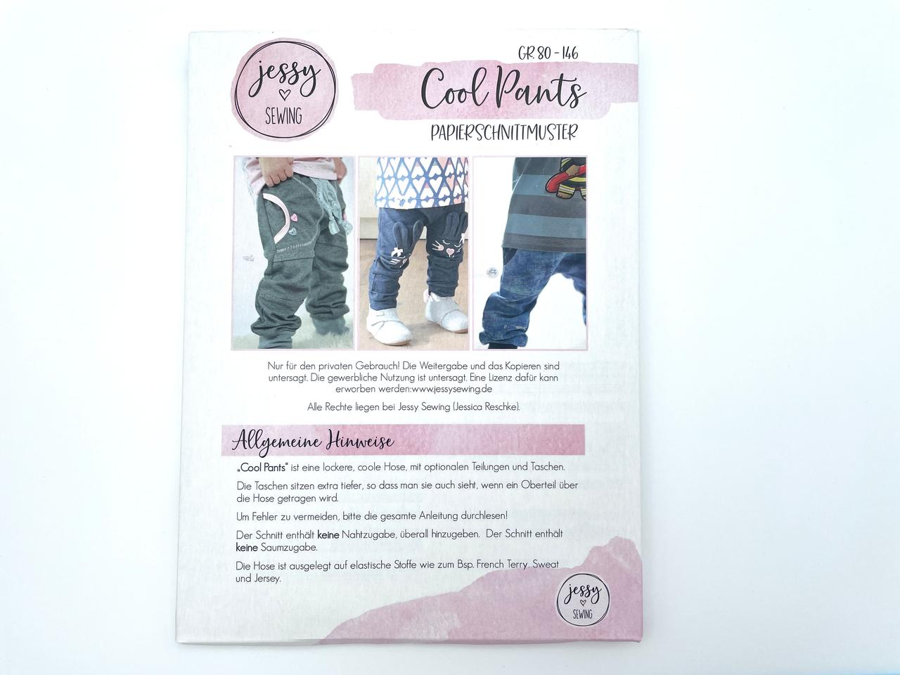 Jessy Sewing Schnittmuster Basic Hose "Cool Pants"