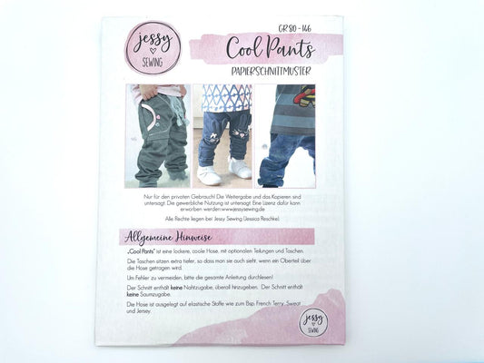 Jessy Sewing Schnittmuster Basic Hose "Cool Pants"