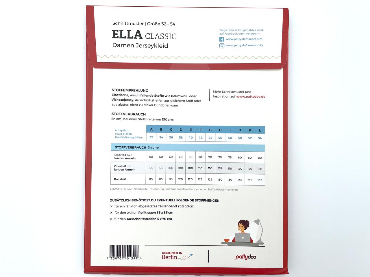 Pattydoo Schnittmuster Jerseykleid "Ella"