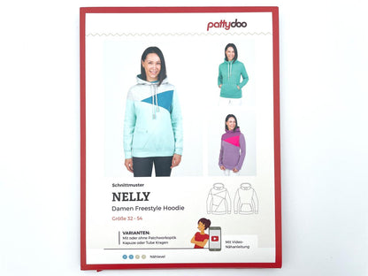 Pattydoo Schnittmuster Freestyle Hoodie "Nelly"