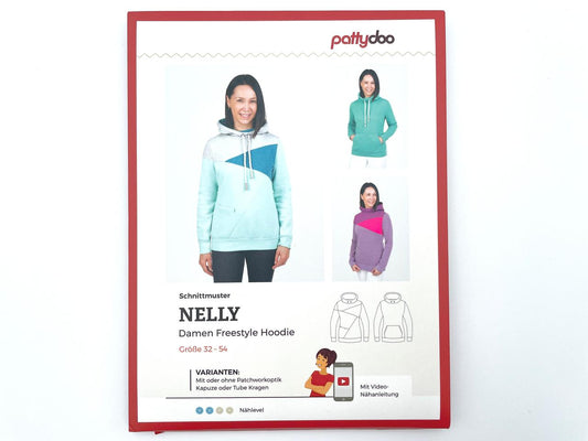 Pattydoo Schnittmuster Freestyle Hoodie "Nelly"