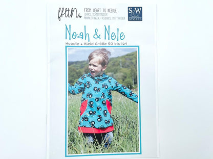 From Heart to Needle Schnittmuster Hoodie & Kleid "Noah & Nele"