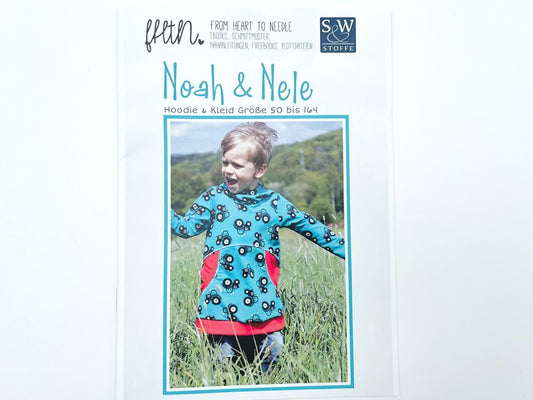 From Heart to Needle Schnittmuster Hoodie & Kleid "Noah & Nele"