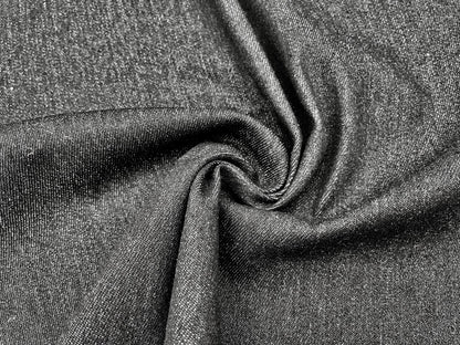 Jeansstoff Denim elastisch Schwarz Zuschnitt 75 cm x 140 cm