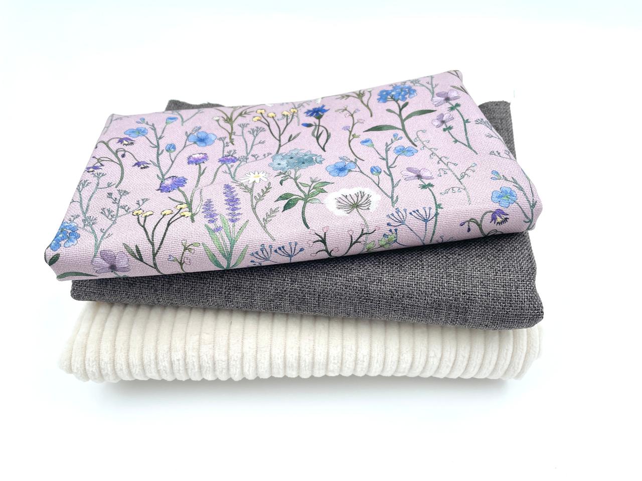 Stoffreste Paket "Canvas & Cord"