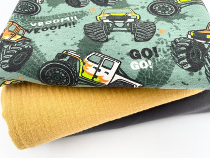Stoffreste Paket "Monstertrucks"