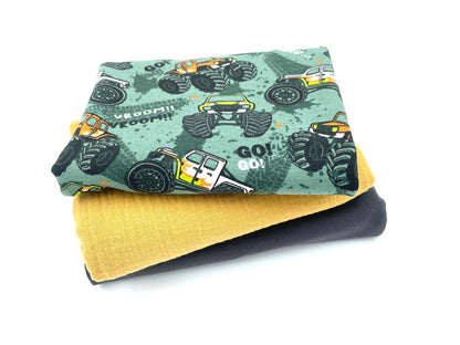 Stoffreste Paket "Monstertrucks"