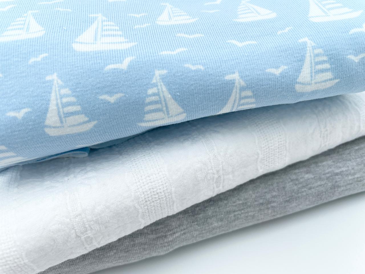 Stoffreste Paket "Segelboote"