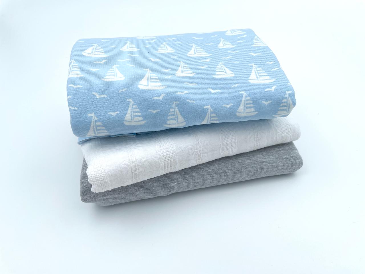 Stoffreste Paket "Segelboote"