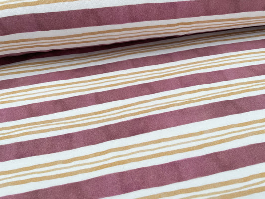 Digitaldruck Sweat Baumwolle "Retro Stripes"