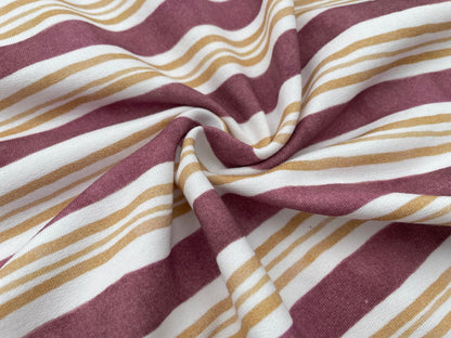 Digitaldruck Sweat Baumwolle "Retro Stripes"