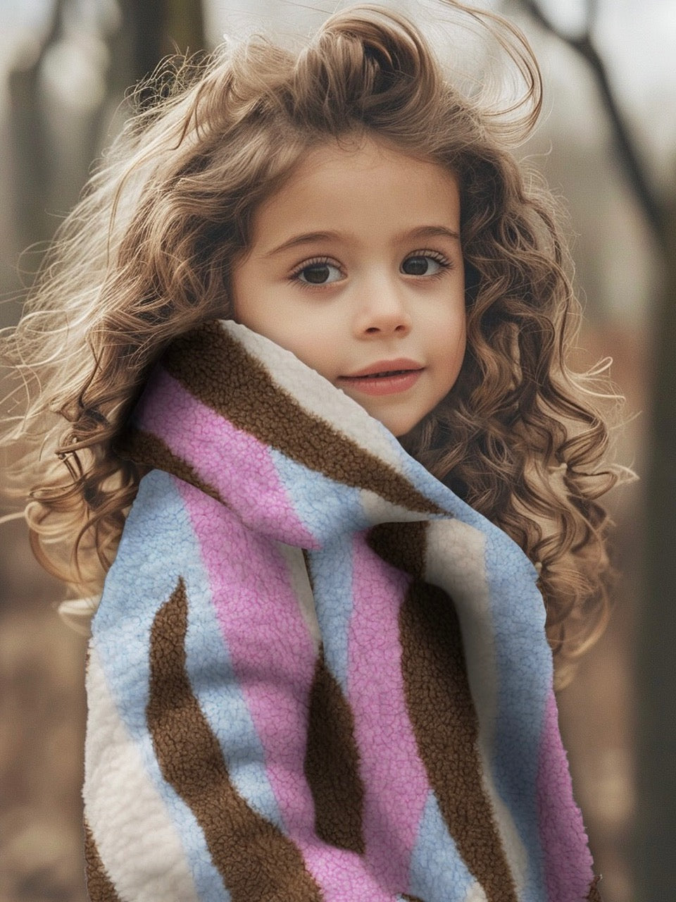 Teddy Stoff "Swirl" Multicolor