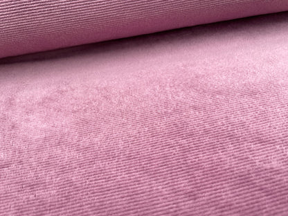 Rippenjersey "Velour" Violett