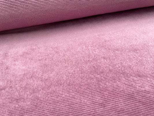Rippenjersey "Velour" Violett