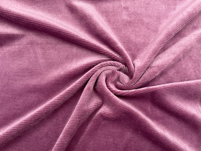 Rippenjersey "Velour" Violett