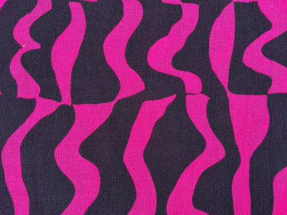 Viskose "Borken Crepe" Yoryu Pink / Marine