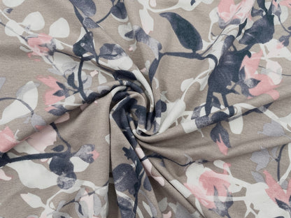 Viskose Jersey "Blumenranken" 