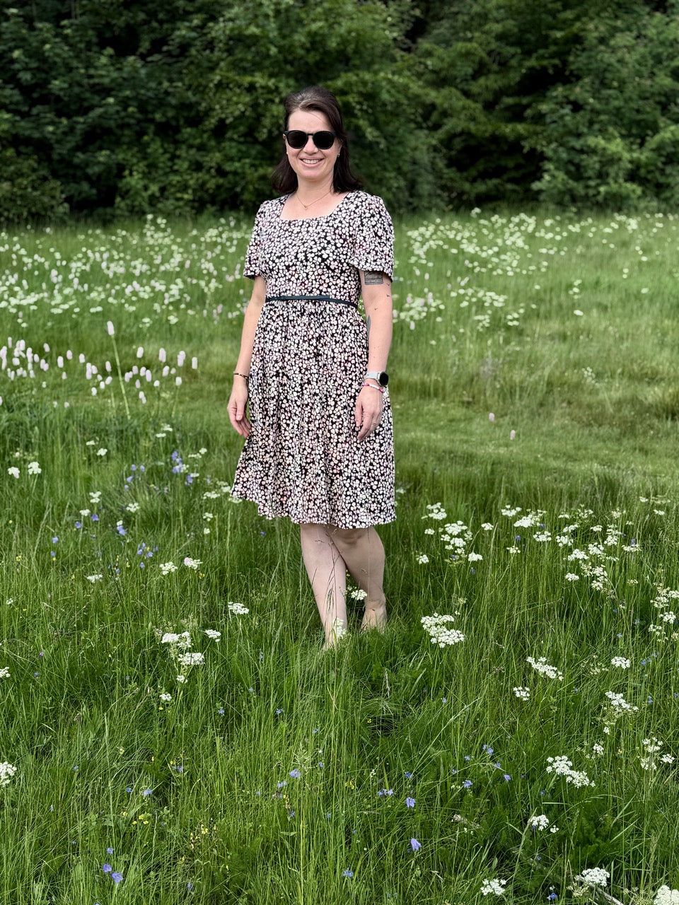Viskose Jersey "Pink Flowers"