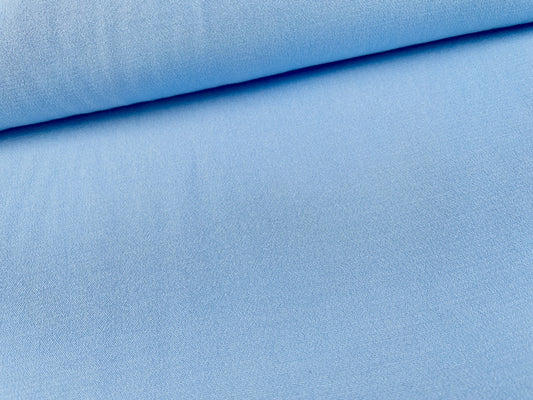 Viskose Krepp Hellblau