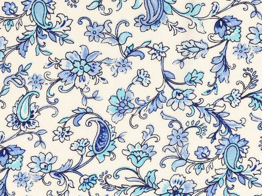 Viskose Satin "Rankende Blüten"