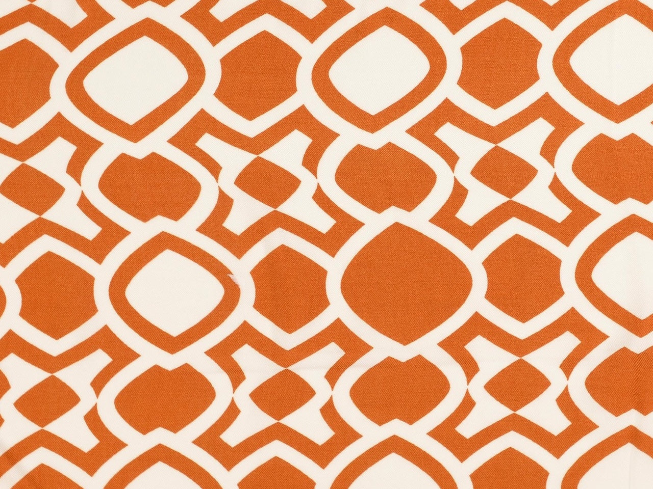 Viskose Twill Frau Maerz "Geometrisches Muster" Kupfer
