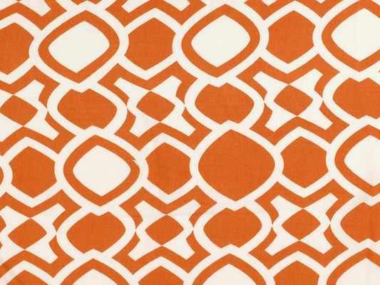 Viskose Twill Frau Maerz "Geometrisches Muster" Kupfer