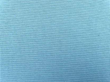 Waffel Strick Türkis Blau