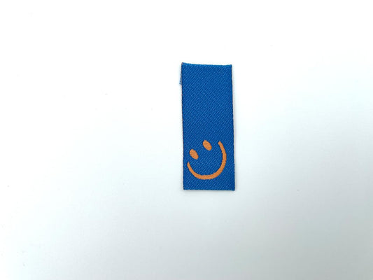 Weblabel "Smiley" Blau