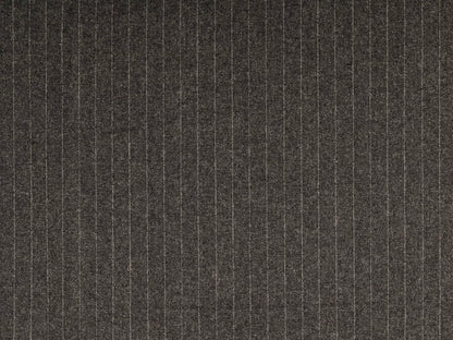 Wollstoff mit Nadelstreifen Garngefärbt Grau