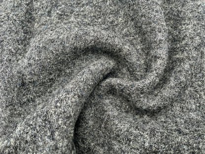 Wollwalk Dunkelgrau Reststück 35cm x 140cm