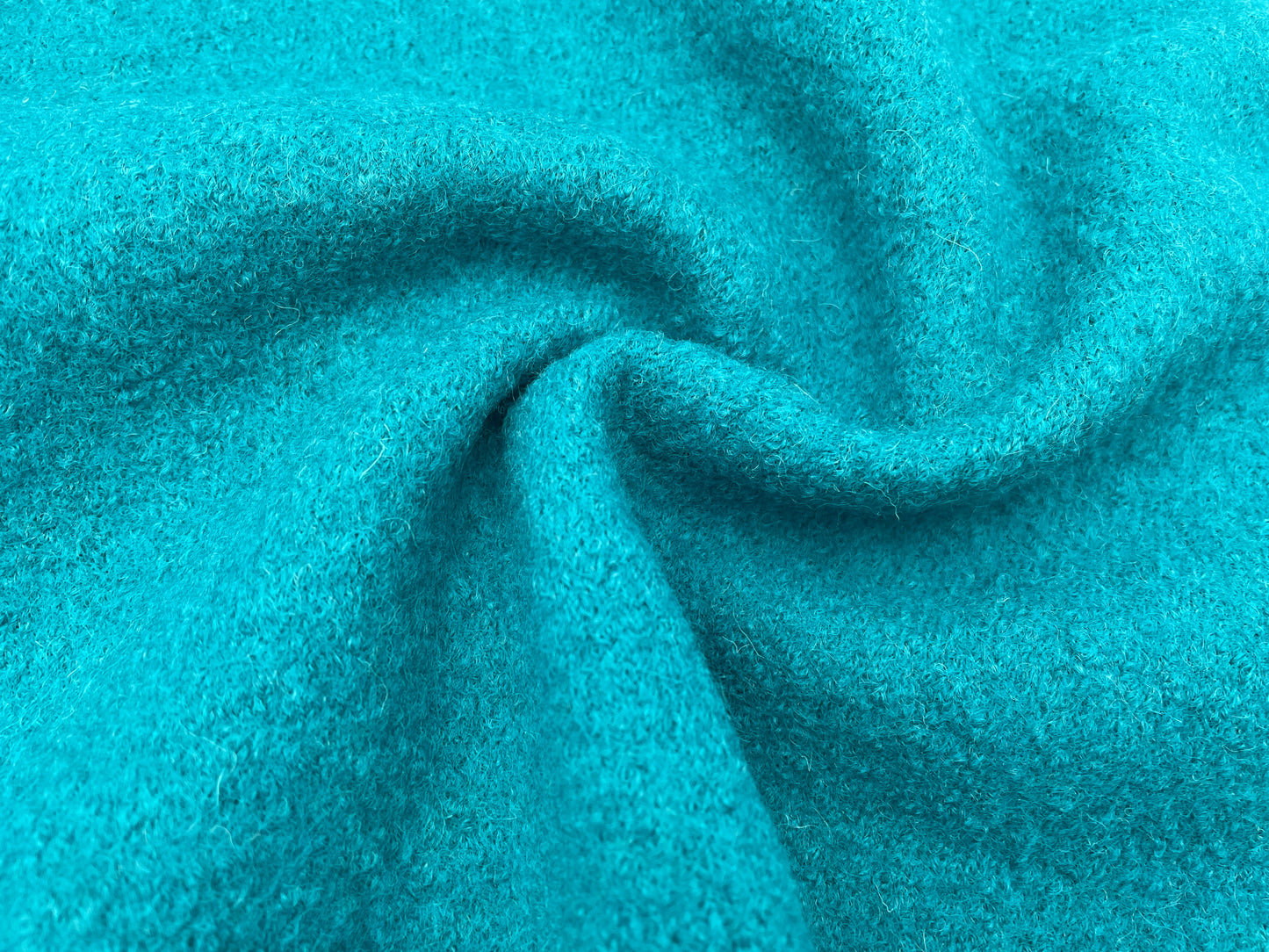 Wollwalk Petrol Reststück 65cm x 140cm