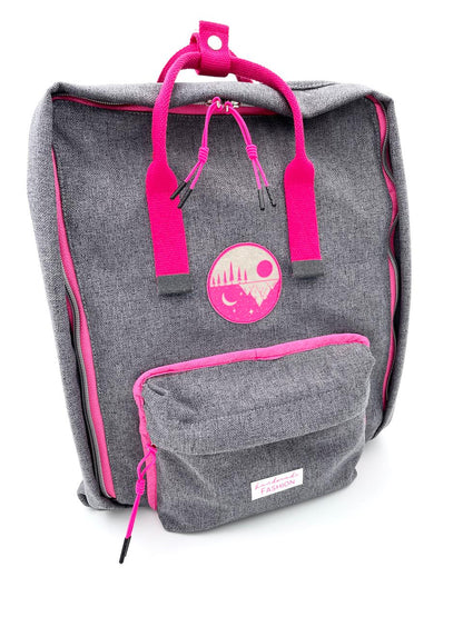Zipper Schlaufe mit Knoten Pink