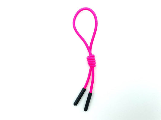 Zipper Schlaufe mit Knoten Pink