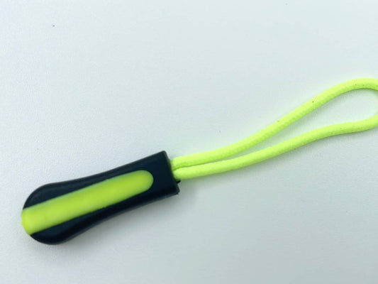 Zipper Schlaufe Lime / Schwarz