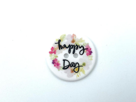 Knopf "Happy Day" 3cm